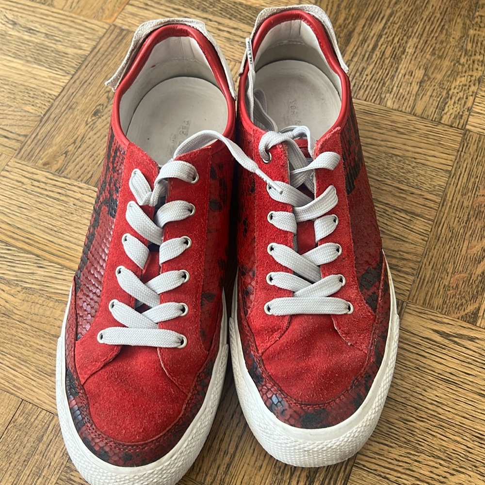 Rag and Bone snake skin sneakers